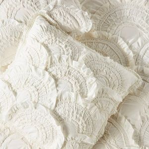 ANTHROPOLOGIE RIVULETS PILLOW SHAMS - EURO SHAM Set of 2